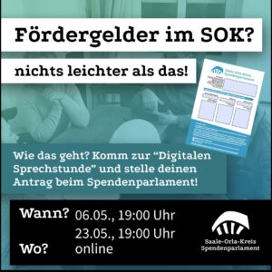 Mehr über den Artikel erfahren Jetzt anmelden! Digitale Infoabende für euren Förderantrag.