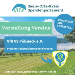 Mehr über den Artikel erfahren Vorstellung Vereine – VfB 09 Pößneck e.V.