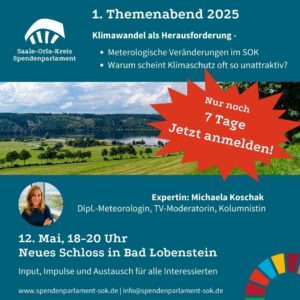 Mehr über den Artikel erfahren Nur noch 7 Tage: Themenabend 12.Mai 25