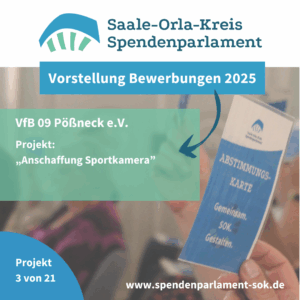 Mehr über den Artikel erfahren Vorstellung Bewerbungen 2025 – VfB 09 Pößneck e.V.