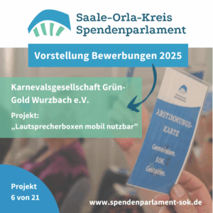 Mehr über den Artikel erfahren Vorstellung Bewerbungen 2025 – Karnevalsgesellschaft Grün-Gold Wurzbach e.V.