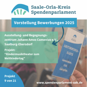 Mehr über den Artikel erfahren Vorstellung Bewerbungen 2025 – Ausstellungs- und Begegnungszentrum Johann Amos Comenius“ e.V.